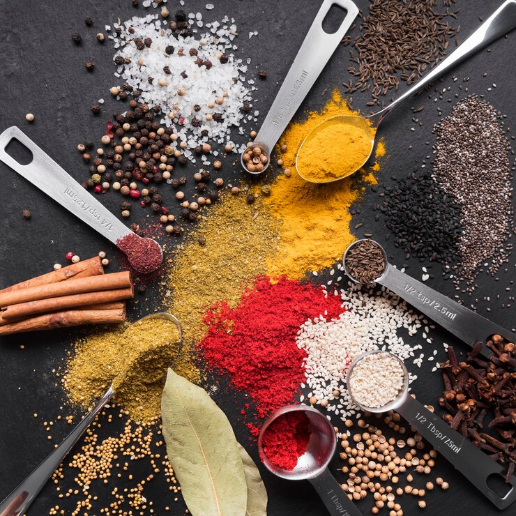"Premium quality spices from Sanket Dryfruits"